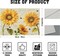 Summer Vintage Sunflower Placemats Set of 4 - Yellow Grunge Flower Farmhouse Tablemats Linen Fabric, Heat-Resistant Washable Stain Proof Place Mats for Dining Table Decoration